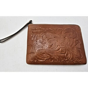 Patricia Nash Tooled Wristlet Florence Capri Leather Limited Style #P24907